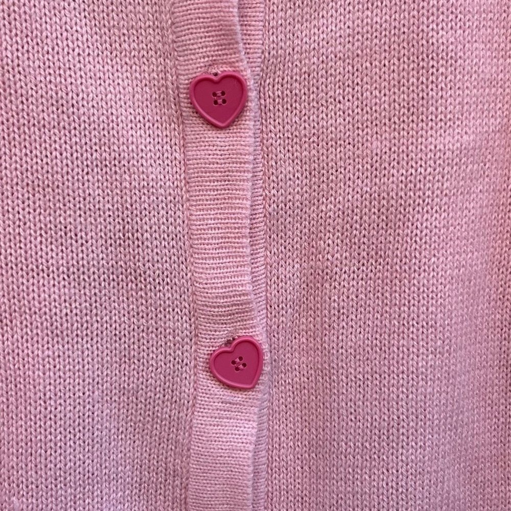 Her Universe Disney Lilo & Stitch Lovebug Girls Skimmer Cardigan Size Large Pink - Picture 4 of 10